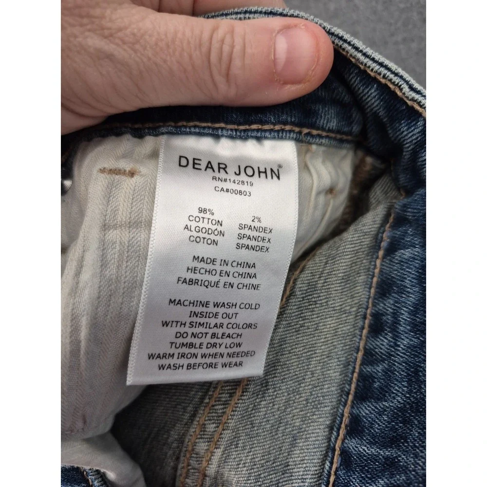 NWT Dear John AVA High Rise Roll Up Hem Shorts Denim Cotton Womens Sz 28 Casual